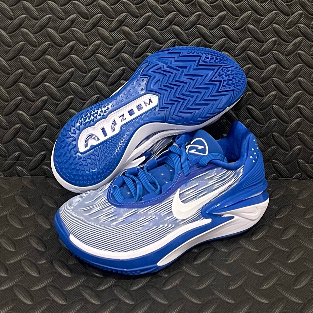 Nike Athletic Basketball Shoes Blue‎ White Mens Size 5.5 Womens Size 7